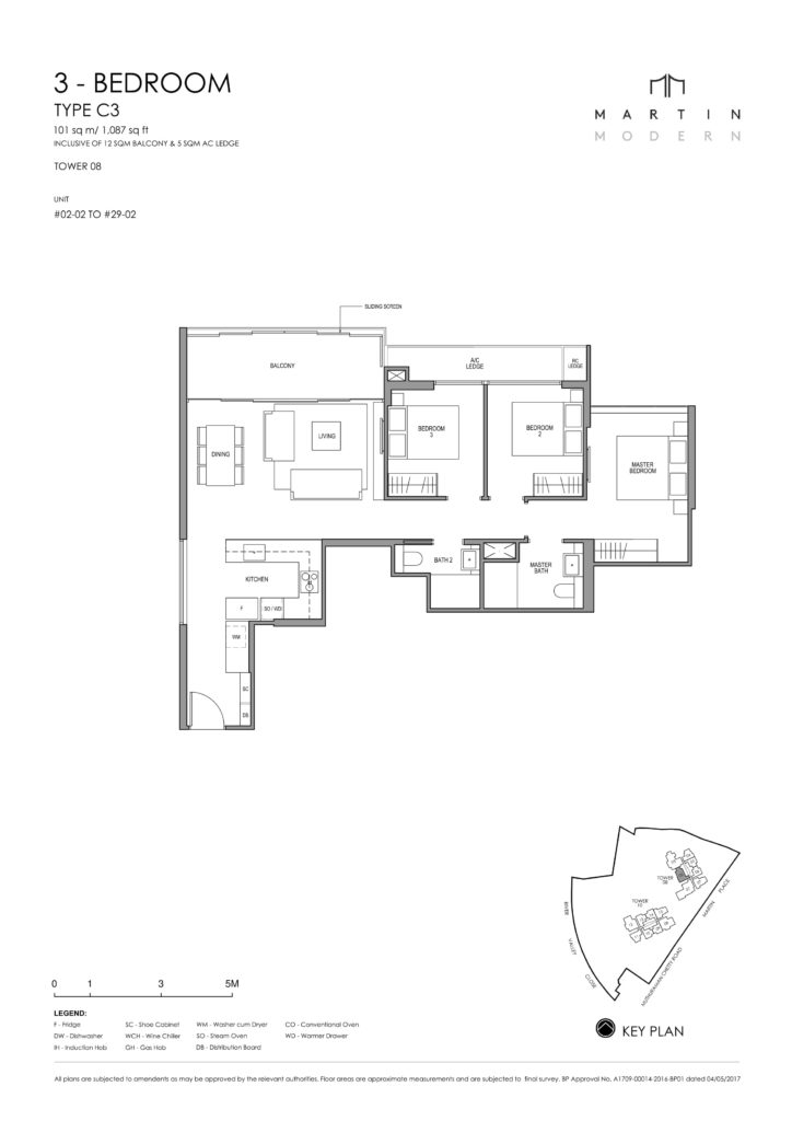 martin-modern-floorplan-singapore-condo-3-bedroom-layout-1087sqftsqft-district-9-condo-new-launch